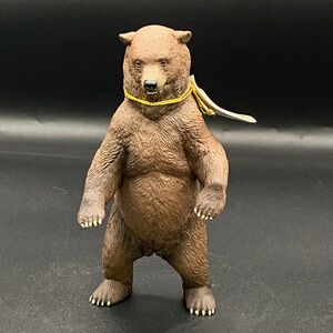 Papo Wild Animal Figurine #50153 Grizzly Bear 5” Standing Bear Toy Outdoor
